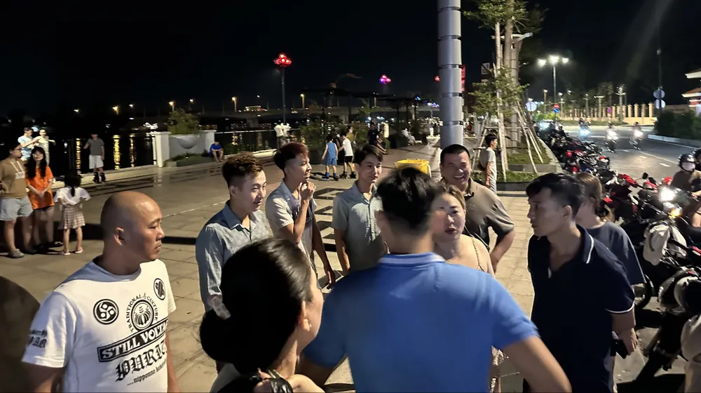 Khu vực đoạn sông cả gia đình bị nước cuốn trôi. Ảnh: Người dân cung cấp Khu vực đoạn sông cả gia đình bị nước cuốn trôi. Ảnh: Người dân cung cấp