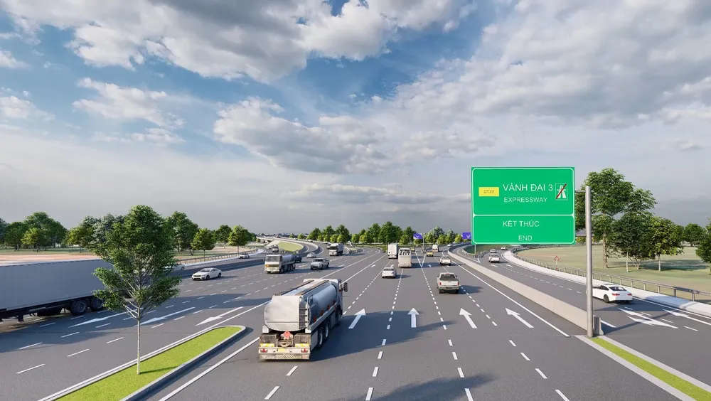 Hình ảnh mô phỏng hệ thống giao thông tại nút giao thông Bình Chuẩn.