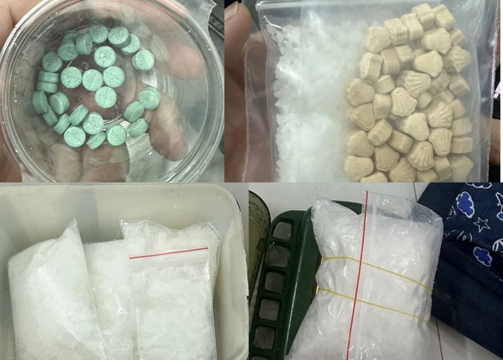 Số lượng ma túy lớn mà cơ quan công an thu giữ. Ảnh: CACC