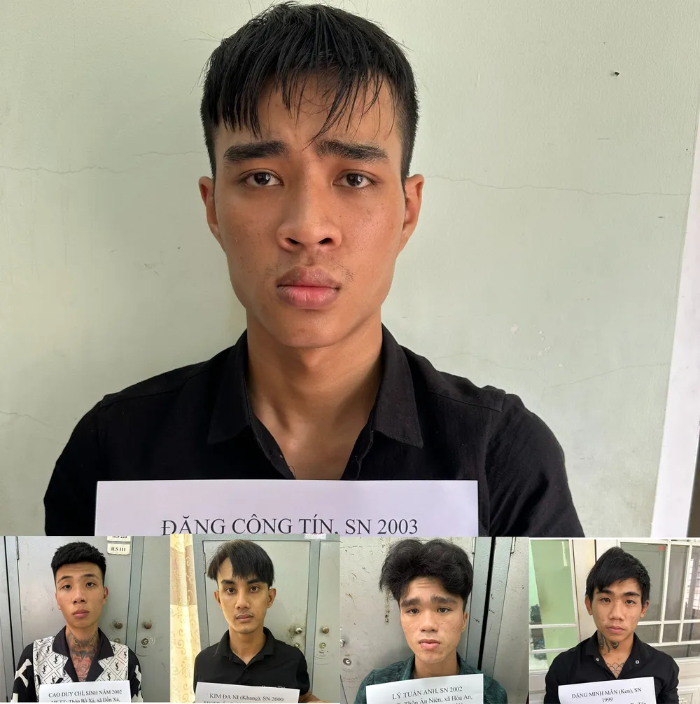 Nhóm mua bán người và giữ người trái pháp luật do Tín cầm đầu. Ảnh: CACC