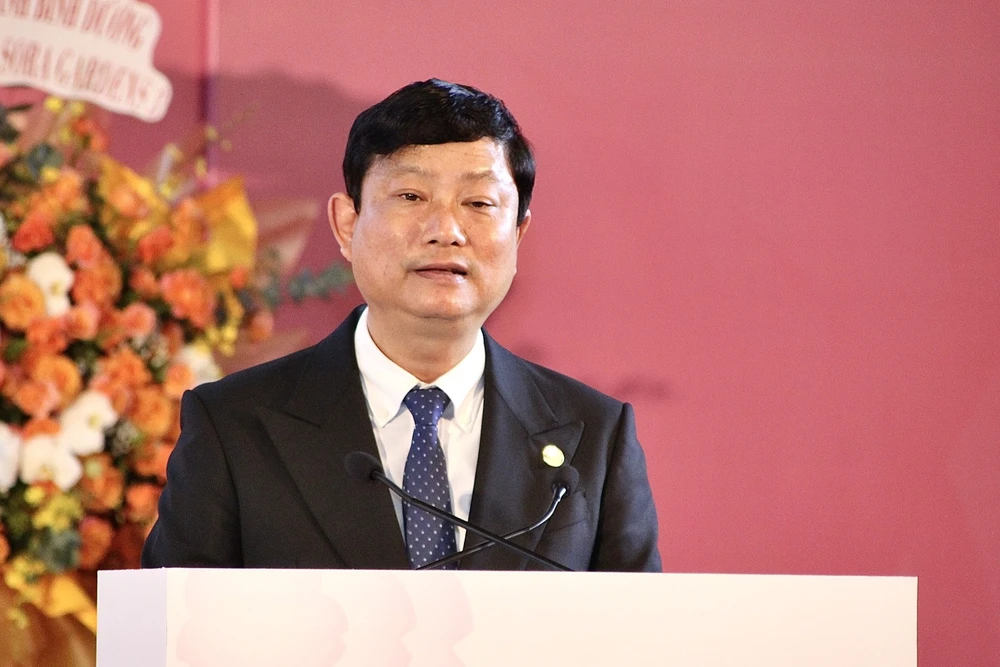 Ông Võ Văn Minh, Chủ tịch UBND tỉnh Bình Dương phát biểu tại chương trình.