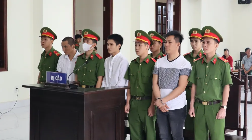 Cả ba bị cáo đều lãnh án tử hình. Ảnh: LA ma túy.jpg