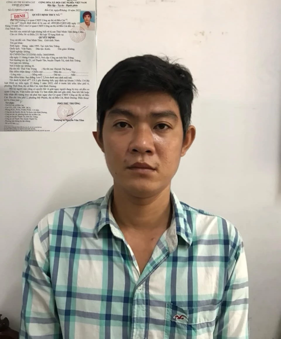 Tâm bị bắt sau hơn một năm bị truy nã. Ảnh: CABC nẹt pô xe máy