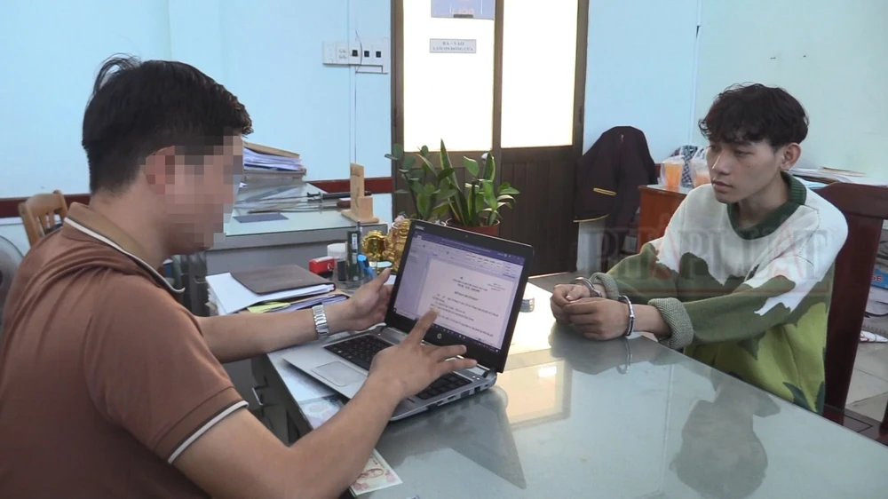 Lộc là người cầm đầu nhóm thanh niên truy sát khiến năm người thương vong vì bị tai nạn. Ảnh: CABD tai nạn (2).jpg