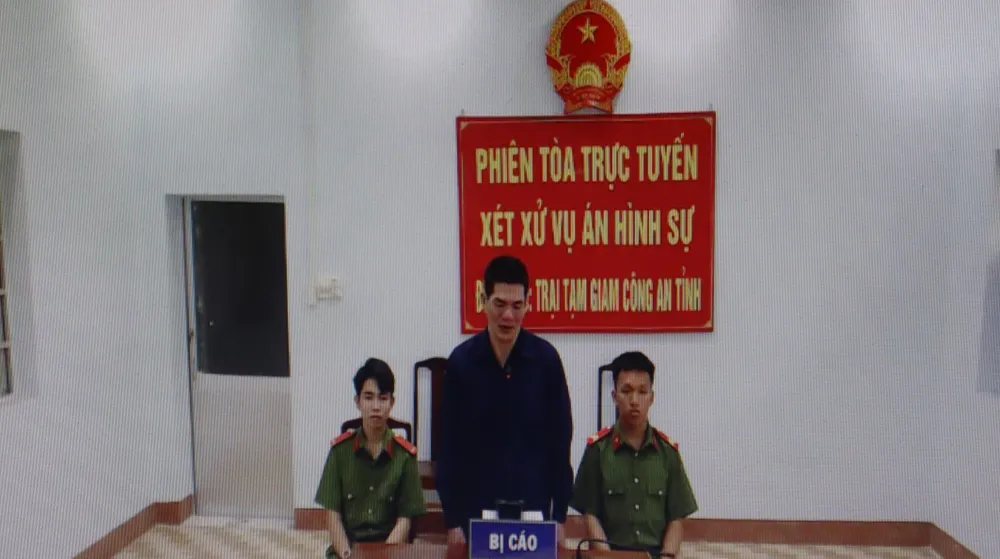 Bị cáo Tâm bị tuyên phạt mức án tử hình. Ảnh: DH hém chết vợ.jpg