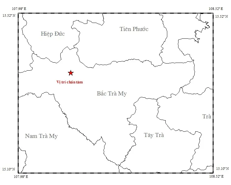 Động đất 3,2 độ richter ở Quảng Nam ảnh 1 Động đất 3,2 độ richter ở Quảng Nam ảnh 1
