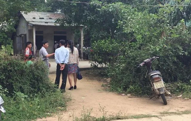 Ngôi nhà nhỏ nơi gia đình chị B. sinh sống