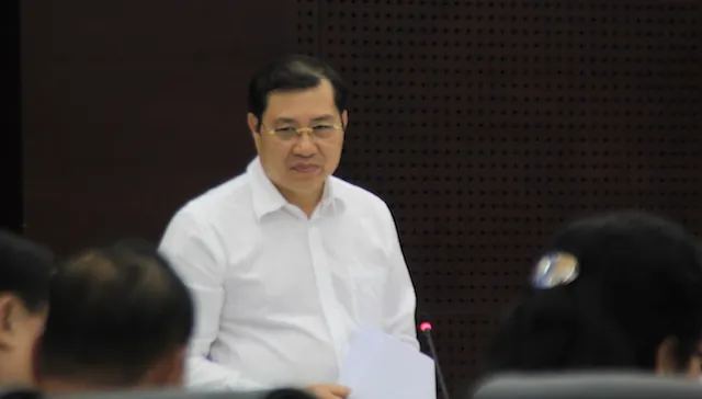 Ông Huỳnh Đức Thơ, Chủ tịch UBND TP Đà Nẵng kiến nghị tăng thêm 100 bàn đánh bạc. Ảnh: LÊ PHI.