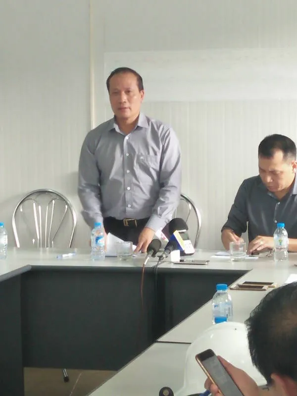 Bộ Công Thương họp khẩn vụ sự cố thủy điện Sông Bung 2 ảnh 1 Thứ trưởng Hưng chủ trì cuộc họp. Ảnh: HUY TRƯỜNG.