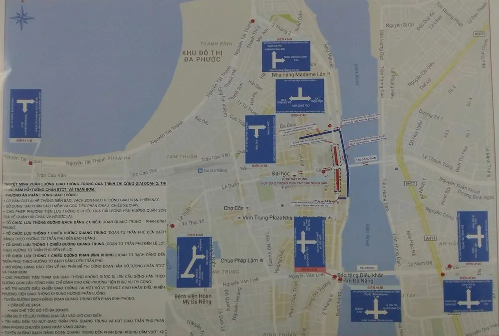 Phân lại luồng nút giao thông hầm chui Tây sông Hàn ảnh 2 Phân lại luồng nút giao thông hầm chui Tây sông Hàn ảnh 2