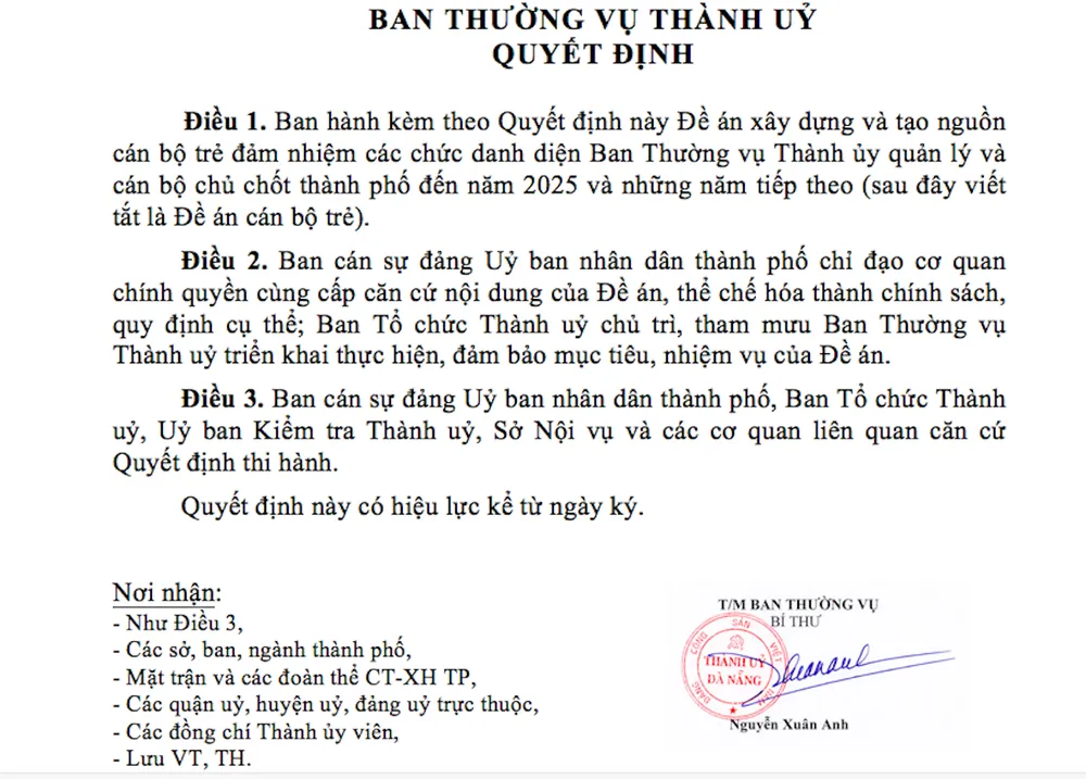 Tiến cử cán bộ dưới 35 tuổi làm lãnh đạo ảnh 1