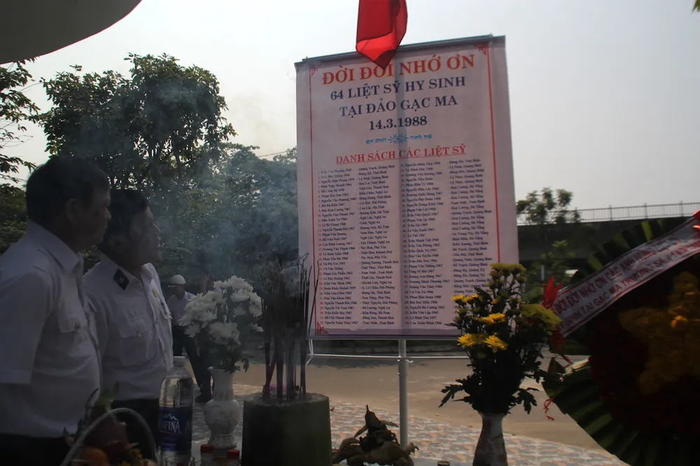 Chiến sĩ Gạc Ma đã khắc tên mình trong lòng Tổ quốc ảnh 1 Chiến sĩ Gạc Ma đã khắc tên mình trong lòng Tổ quốc ảnh 1