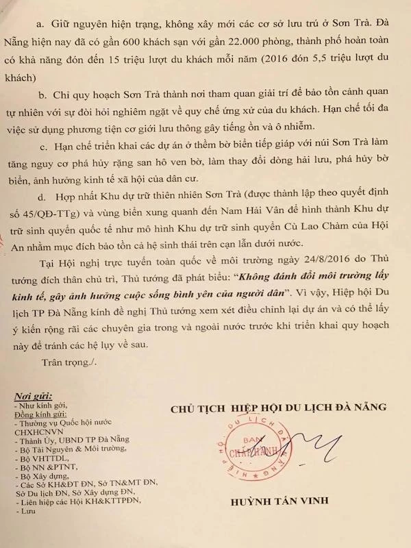 Gửi tâm thư tới Thủ tướng về số phận của Sơn Trà ảnh 1 Gửi tâm thư tới Thủ tướng về số phận của Sơn Trà ảnh 1