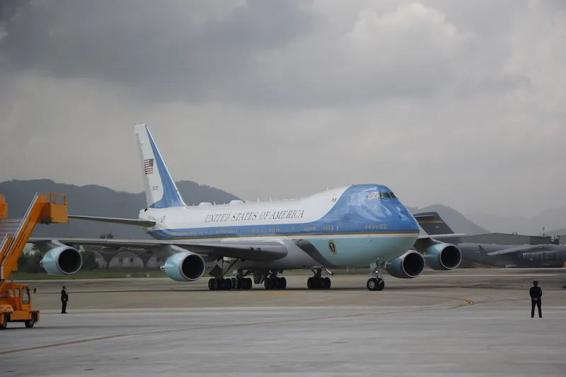 Ngắm chuyên cơ của Tổng thống Donald Trump ở Đà Nẵng ảnh 7