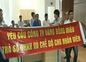 Hàng chục công nhân vây trụ sở Công ty Vàng Bồng Miêu
