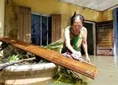 Người dân Tam Kỳ tất bật dọn nhà sau lũ