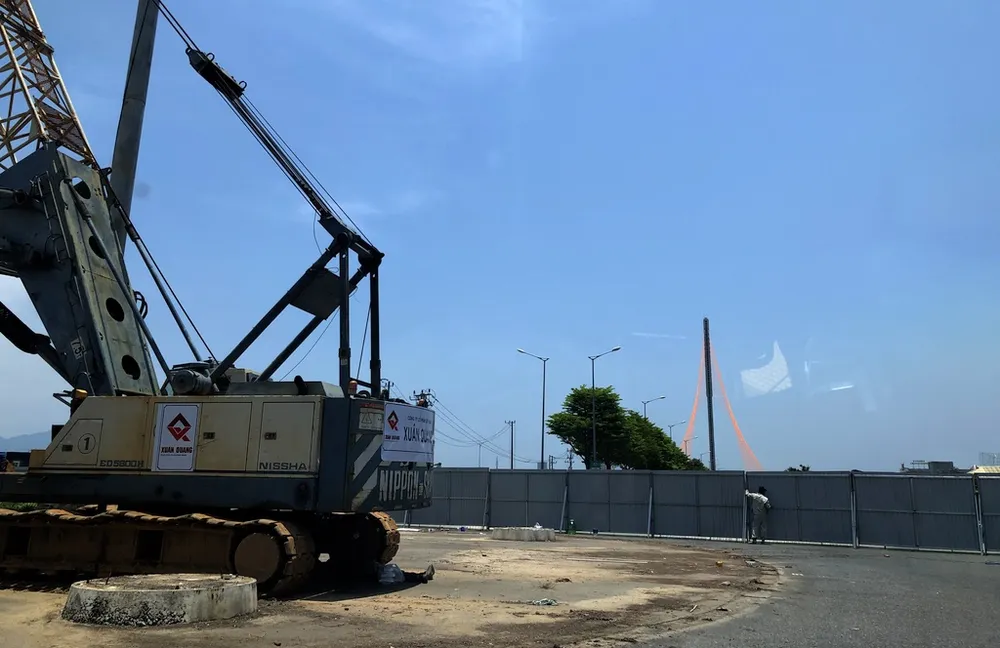 Cách lưu thông khi qua khu vực thi công nút giao Trần Thị Lý ảnh 2 Cách lưu thông khi qua khu vực thi công nút giao Trần Thị Lý ảnh 2