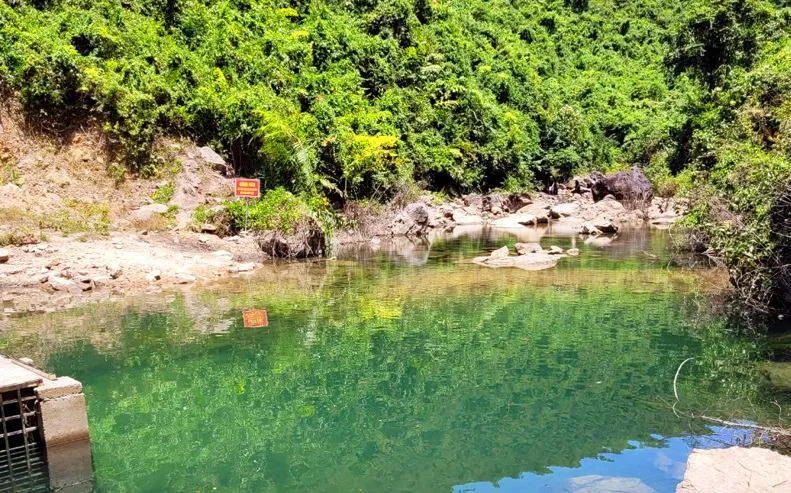 Khu vực xảy ra đuối nước khiến anh N tử vong. Ảnh: NDCC