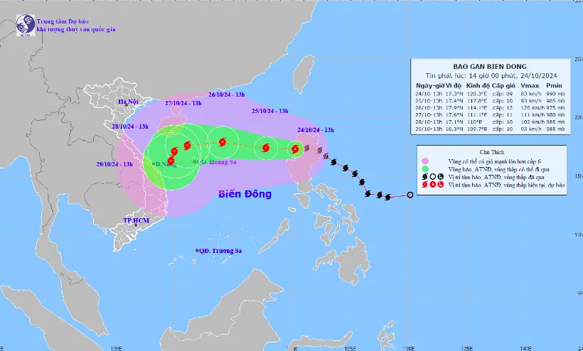 EVNCPC yêu cầu các đơn vị thành viên theo dõi 24/24h diễn biến của bão Trà Mi bao-tra-mi.png