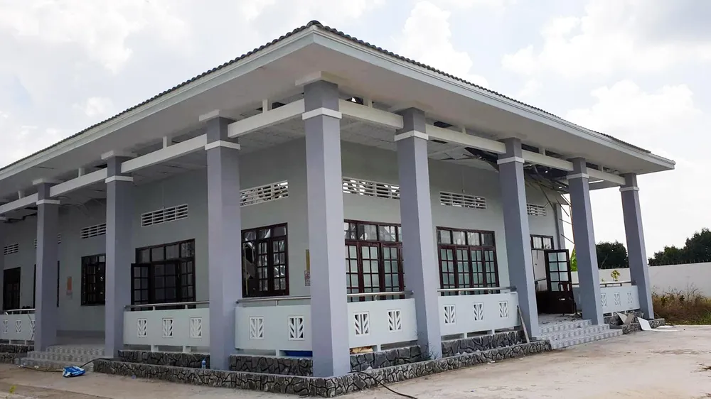 Công an vào cuộc vụ sập mái hội trường sau tám tháng bàn giao ảnh 1