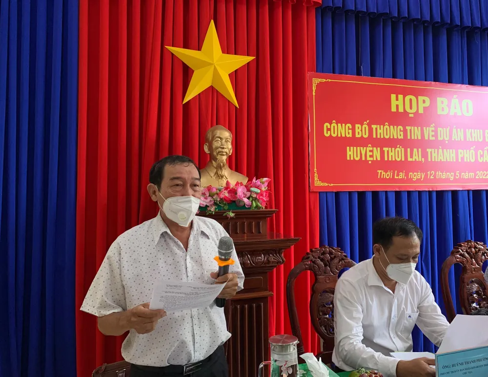 Ông Lê Đắc Cảnh, Phó Chánh Thanh tra TP Cần Thơ, trả lời câu hỏi của PLO. Ảnh: HD Ông Lê Đắc Cảnh, Phó Chánh Thanh tra TP Cần Thơ, trả lời câu hỏi của PLO. Ảnh: HD