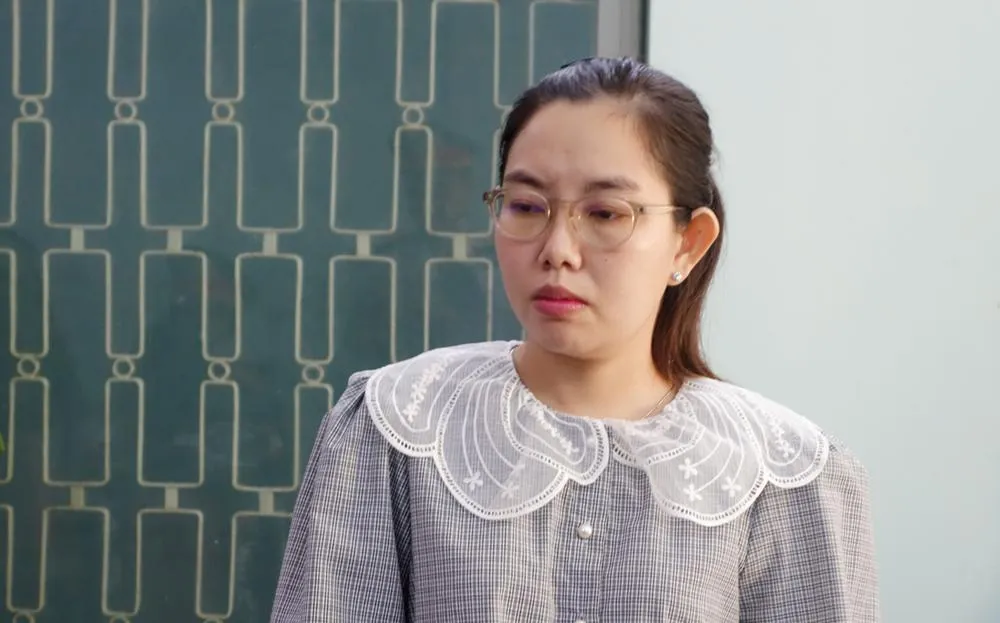 Bị can Phan Huỳnh Trúc Vi. Ảnh: CACC