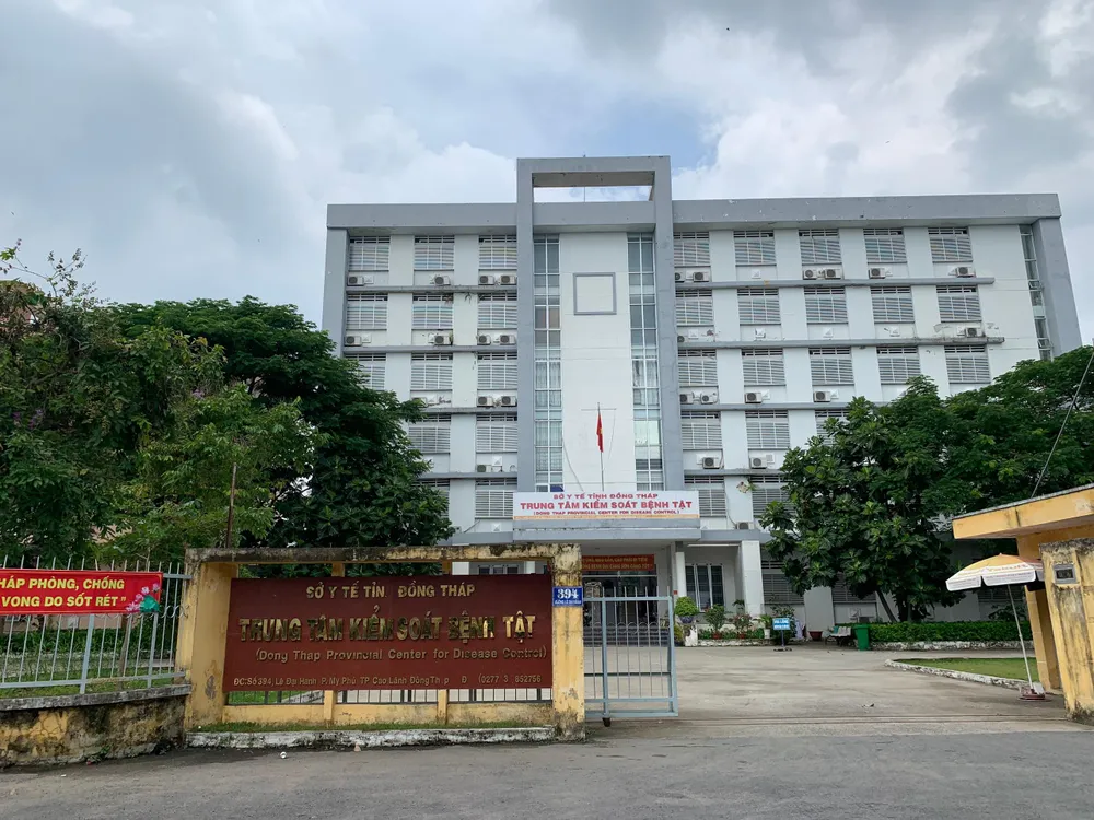 Trung tâm Kiểm soát bệnh tật tỉnh Đồng Tháp. Ảnh: HD