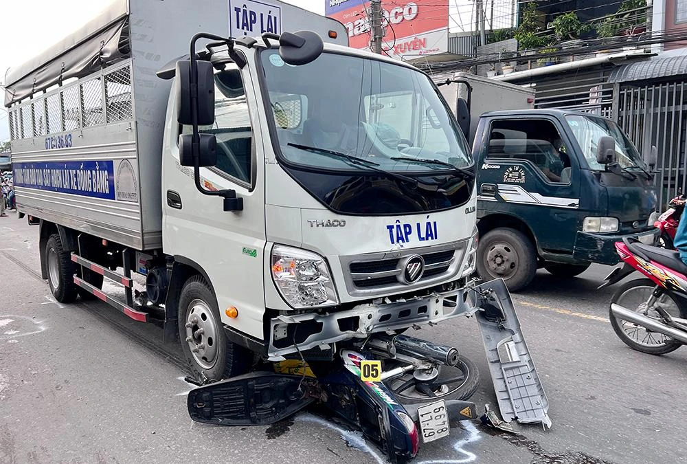 Hiện trường vụ tai nạn. Ảnh: CACC