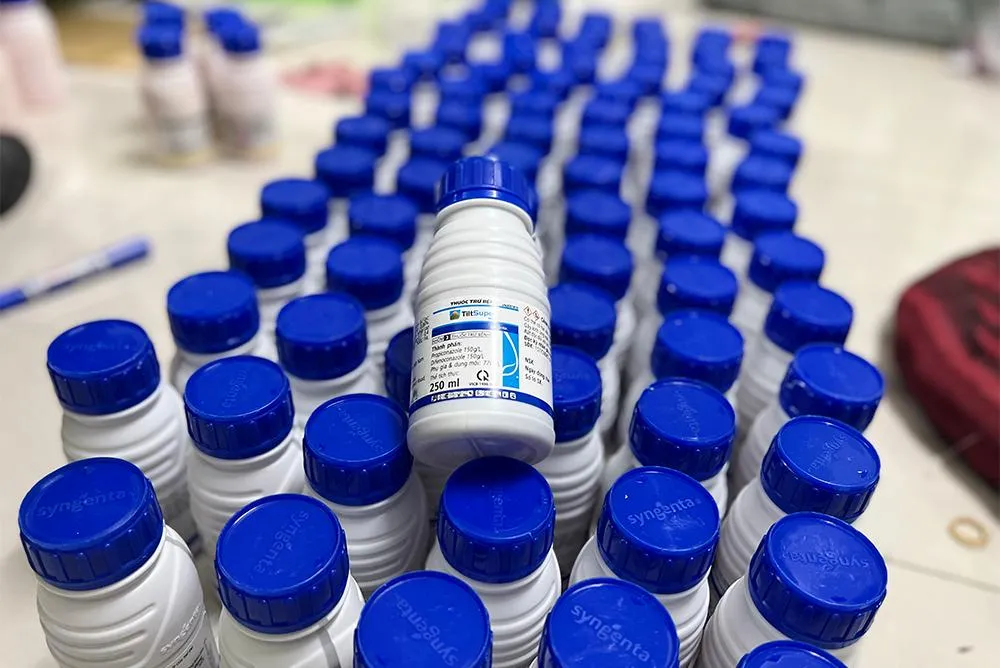 Số thuốc BVTV giả do Giác sản xuất