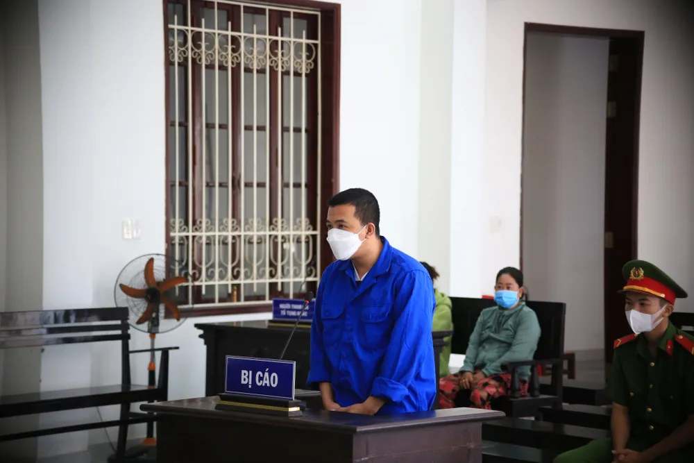 Bị cáo Nguyễn Điền Trung. Ảnh: HD