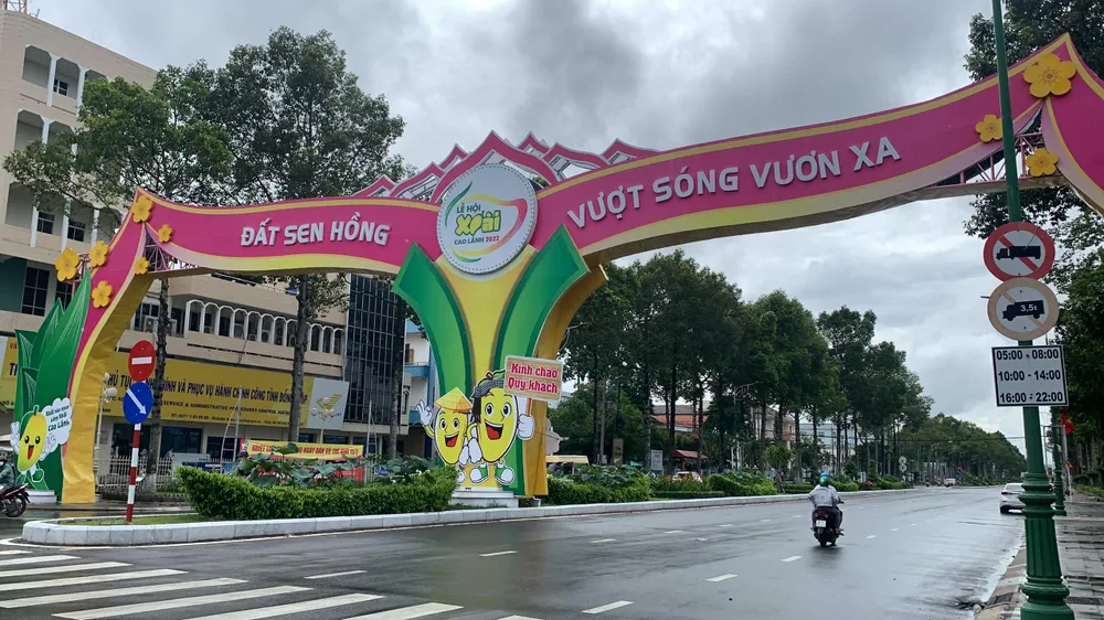 TP Cao Lãnh, tỉnh Đồng Tháp. Ảnh: HD