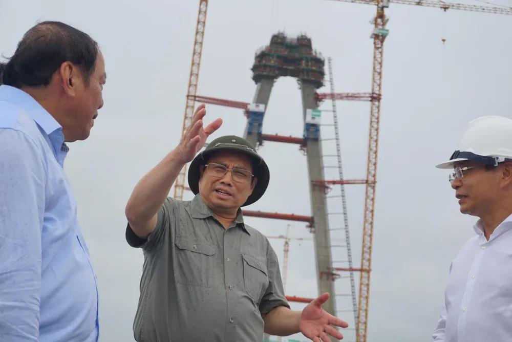 Thủ tướng kiểm tra cầu mỹ thuận 2 Thủ tướng kiểm tra cầu mỹ thuận 2