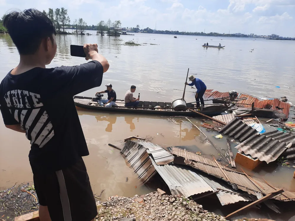 sạt lở bờ sông cổ chiên sạt lở bờ sông cổ chiên