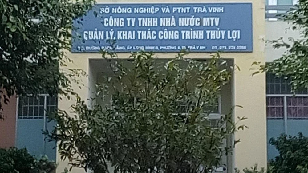công trình thủy lợi Trà Vinh