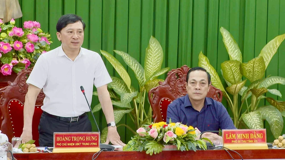 uỷ ban kiểm tra trung ương làm việc trà vinh