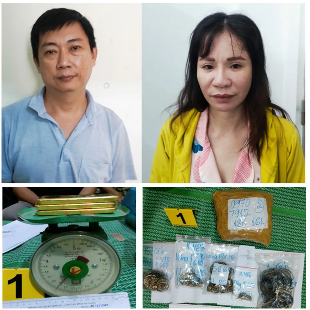 buôn lậu 19kg vàng
