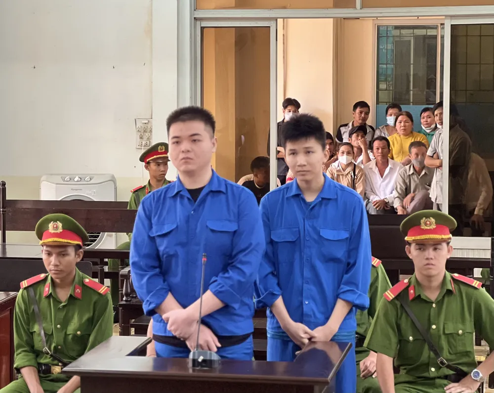 Bị cáo Võ Thanh Kiệt và Lưu Nhật Huy. Ảnh: HD net-po.jpg