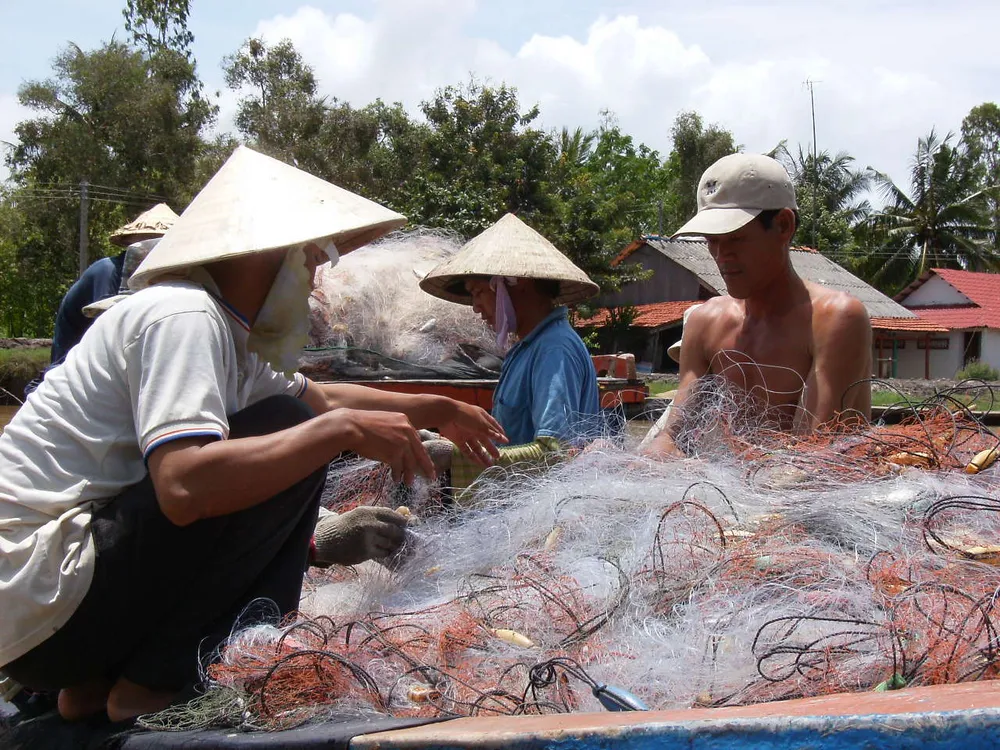 Ngư dân Cà Mau đã nhận thức rõ tầm quan trọng và lợi ích lớn lao khi gỡ được thẻ vàng EC thuỷ hải sản IUU-ca-mau-1.JPG