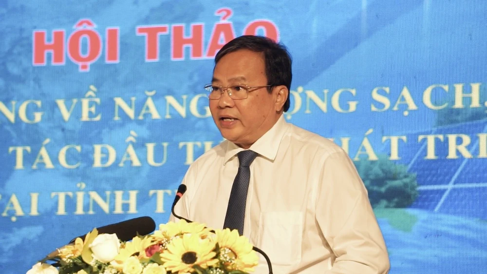 Ông Lê Văn Hẳn, Chủ tịch UBND tỉnh Trà Vinh. Ảnh: HD Trà Vinh còn nhiều dư địa để phát triển năng lượng tái tạo
