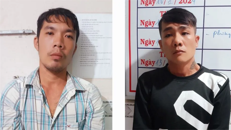 Tổ công tác 108 Công an tỉnh Kiên Giang bắt quả tang 2 đối tượng mang theo súng