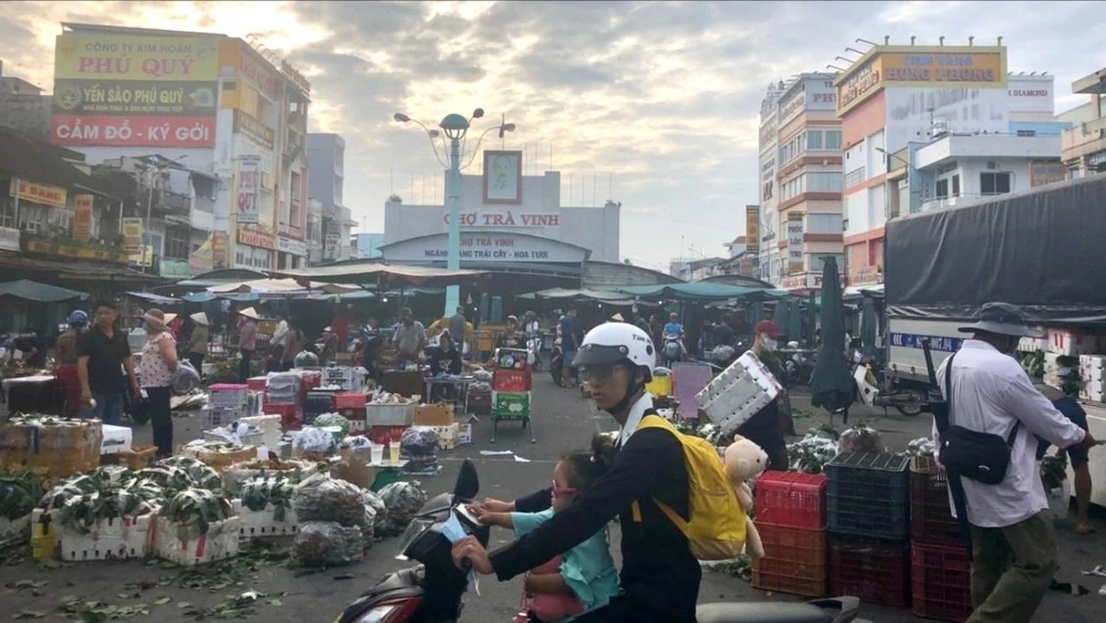Chợ Trà Vinh nằm trên địa bàn Phường 3, TP Trà Vinh, tỉnh Trà Vinh. Ảnh: HD Sẽ sáp nhập 3 phường thuộc thành phố Trà Vinh