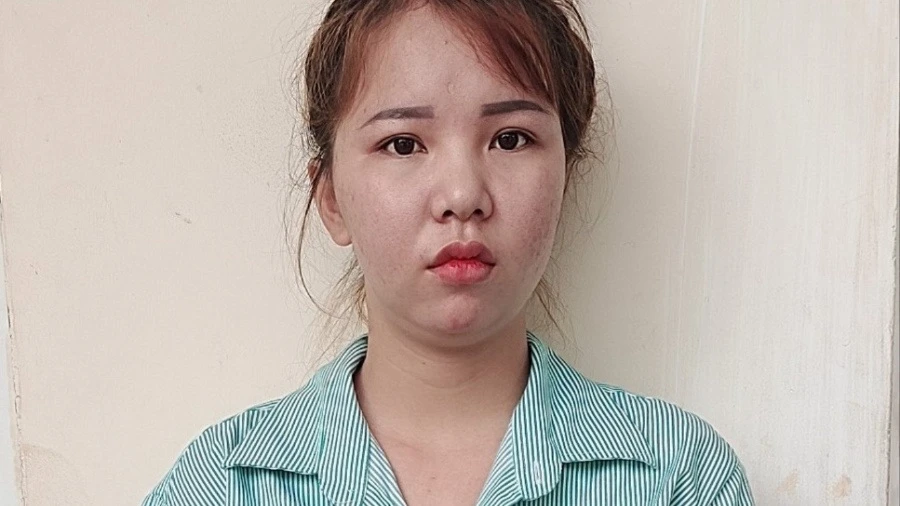 Huỳnh Phương Thủy vừa bị bắt vì kêu gọi từ thiện trên mạng xã hội để lừa đảo. Ảnh: CA kêu gọi từ thiện