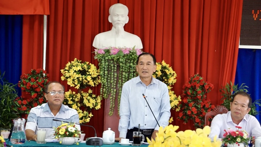 Phó Chủ tịch UBND TP Châu Đốc Trần Quốc Tuấn thông tin về kế hoạch tổ chức Lễ hội Vía Bà Chúa Xứ lễ hội vía Bà Chúa Xứ núi Sam
