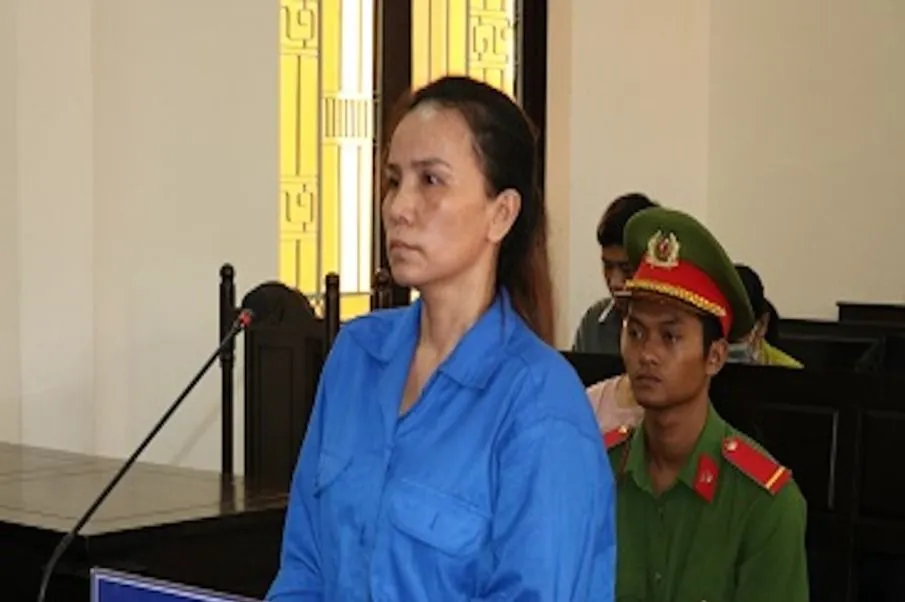 Giáp Thị Mỹ Hạnh bị tuyên phạt chín năm tù vì tội tham ô tài sản. Ảnh: PHẠM HƠN tham-o-tai-san.jpeg