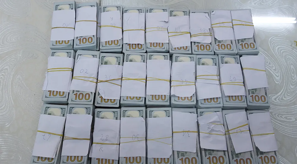 Số USD công an thu giữ. vân-chuyen-trai-phep-tien-te.jpg