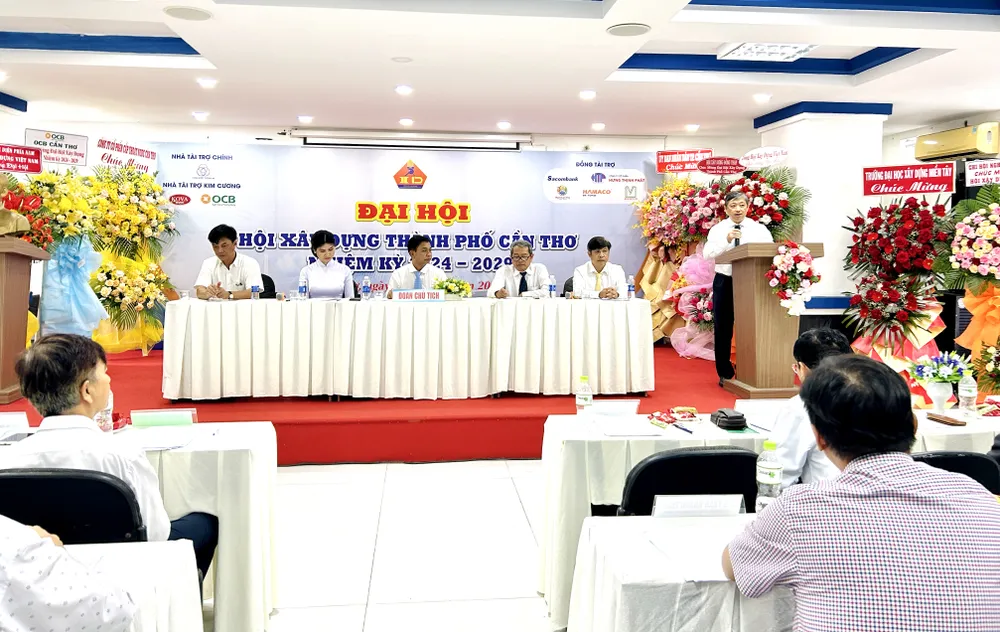 Đại hội Hội Xây dựng TP Cần Thơ nhiệm kỳ 2024-2029. Ảnh: HD hoi-xay-dung-tp-can-tho.jpg