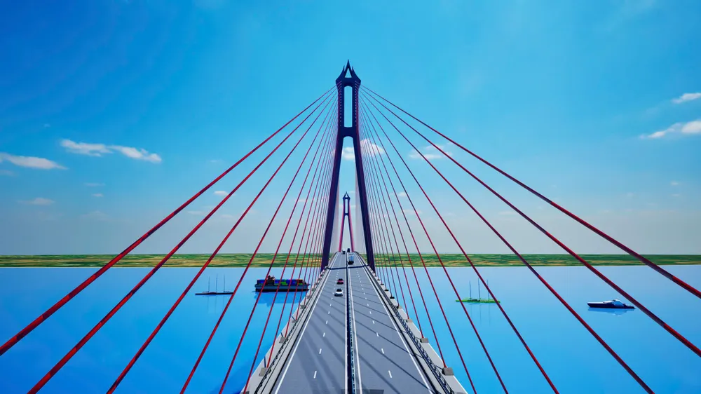 Cầu Đại Ngãi 1 - cây cầu dây văng lớn thứ hai tại Việt Nam