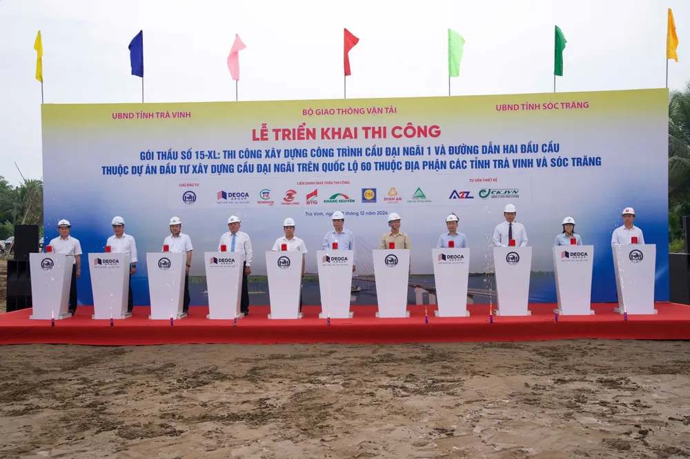 Cầu Đại Ngãi 1 - cây cầu dây văng lớn thứ hai tại Việt Nam