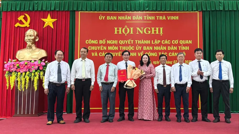 tinh gọn tổ chức bộ máy tỉnh trà vinh