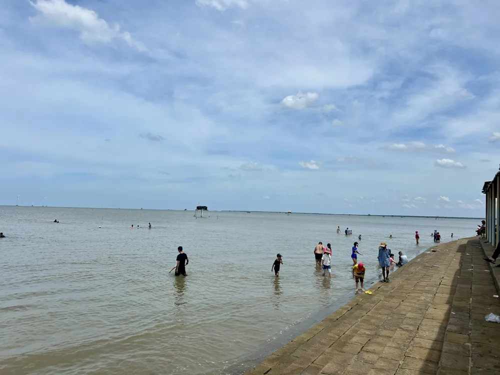Biển Tân Thành, Gò Công Đông, tỉnh Tiền Giang. Ảnh: HD biển tân thành